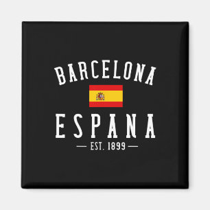 Rcelona Espana Spanien Est. Souvenir Flagge Karte Magnet