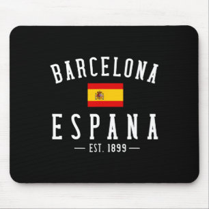 Rcelona Espana Spanien Est. Souvenirflagge Karte F Mousepad