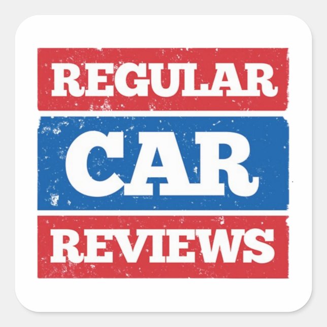 RCR-Logo-Aufkleber Quadratischer Aufkleber (Vorderseite)