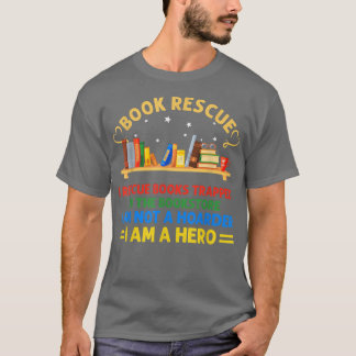 RD Book Rescue Literary Bookworary Book Lovers Men T-Shirt