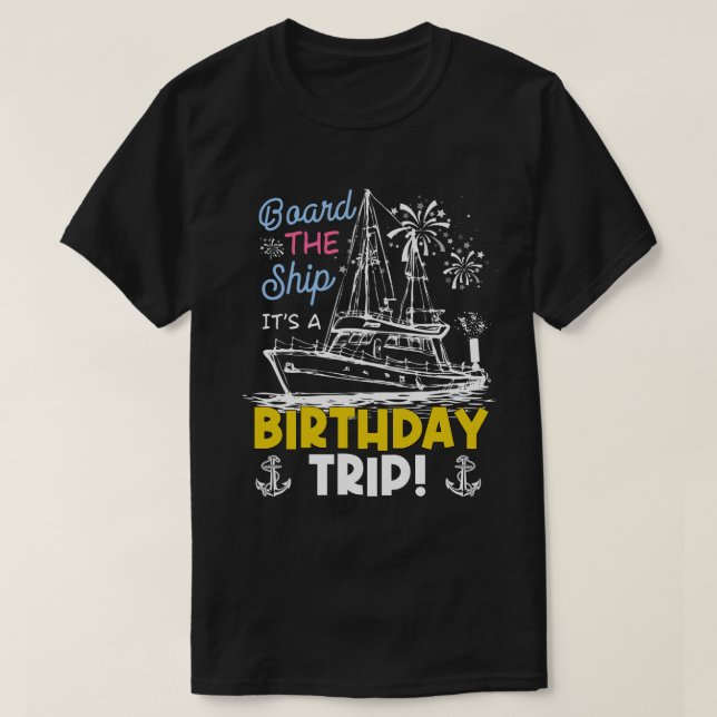 RD Crup Vacation Gift - Birthday Cruise T-Shirt (Design vorne)