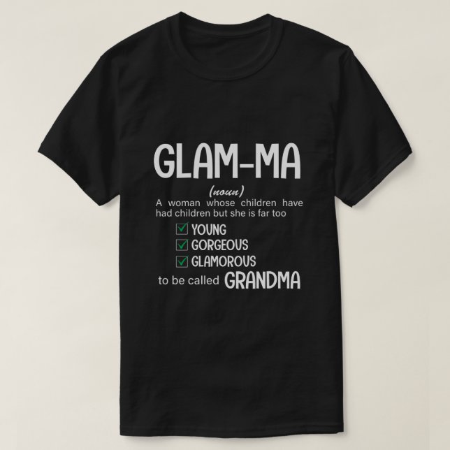 RD Glamma-Shirt, Oma-Shirt, Oma-Geschenk für Oma T-Shirt (Design vorne)