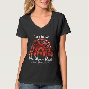 Rd im April tragen wir Red Autismus Awareness Auti T-Shirt