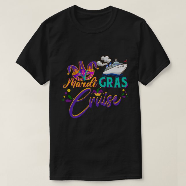 RD Mardi Gras Cruise Cruising Mask Cruise Ship T-Shirt (Design vorne)