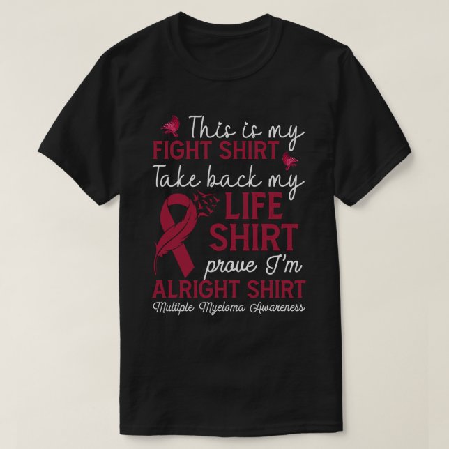 RD Multiple Myeloma Awareness My Fight T-Shirt (Design vorne)