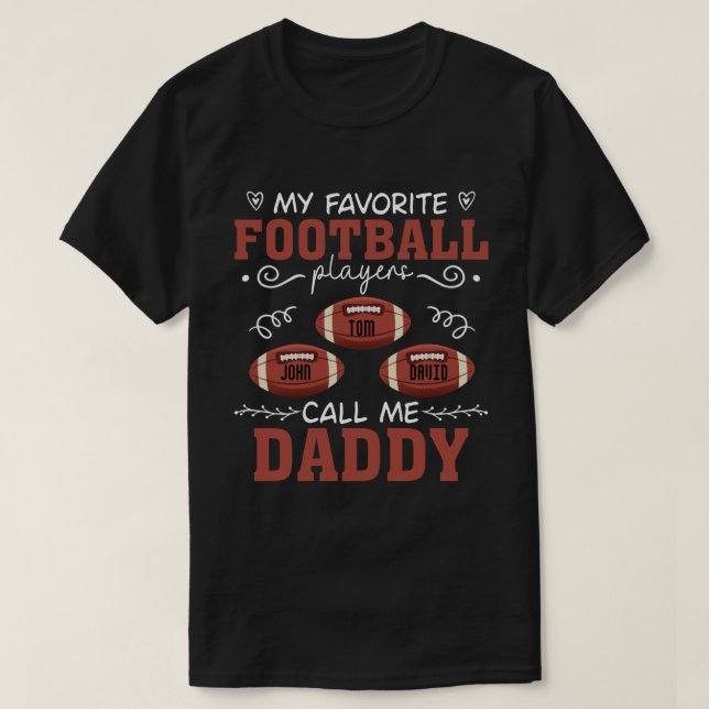 RD Personalisiert American Football  T-Shirt (Design vorne)