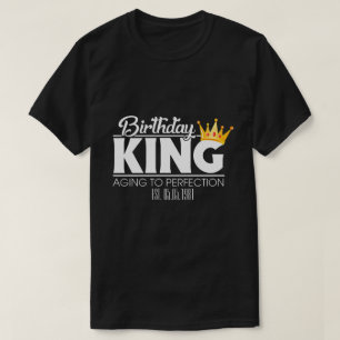 RD Personalisiert Birthday King, Matching Squad T-Shirt