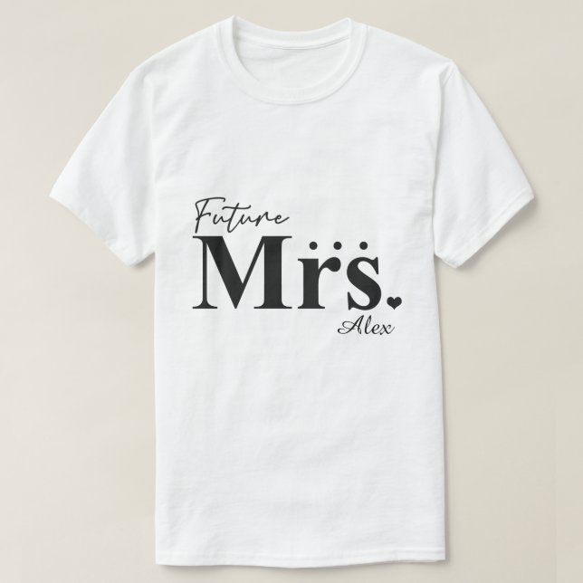 RD Personalisiert Future Mrs. Shirt, Geschenk für  T-Shirt (Design vorne)