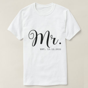 RD Personalisiert Mr. and Mrs., Custom Wifey und H T-Shirt