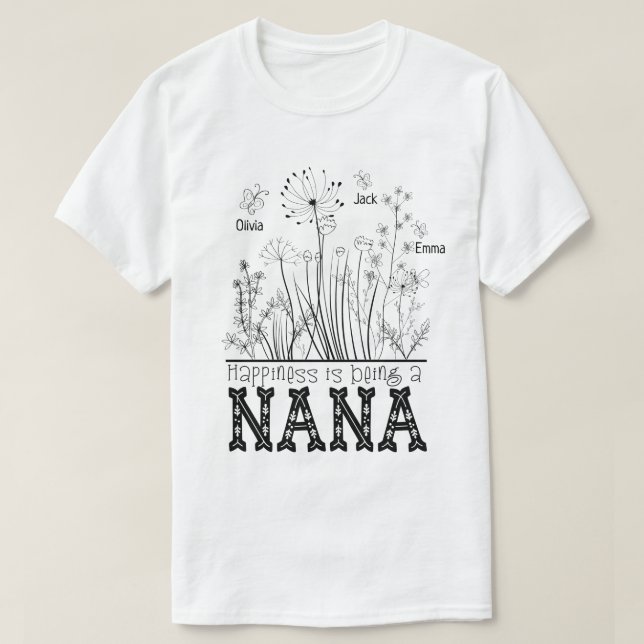 RD Personalisiert Oma Wild mit Kindernamen  T-Shirt (Design vorne)