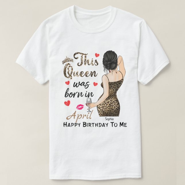 RD Personalisierter Geburtstag für mich  T-Shirt (Design vorne)