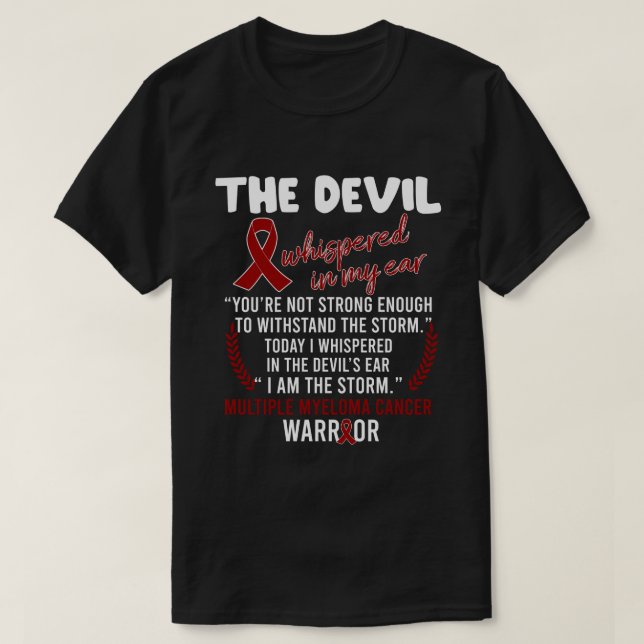 RD the Devil - Multiple Myeloma Cancer Awareness S T-Shirt (Design vorne)