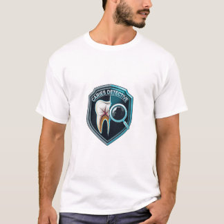 RDH Caries Detective Badge Design | Minimalist Den T-Shirt
