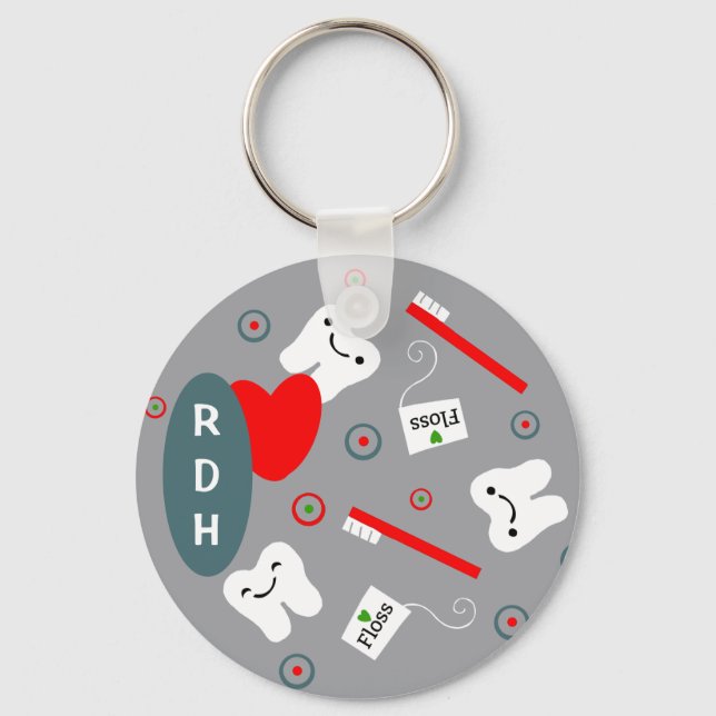 RDH Dental/ Tooth Schlüsselanhänger (Vorderseite)