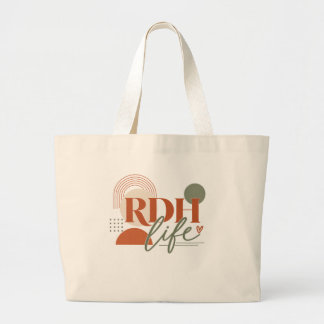 RDH Life Moderne große Tote Bag Geschenk Dentalhyg Jumbo Stoffbeutel