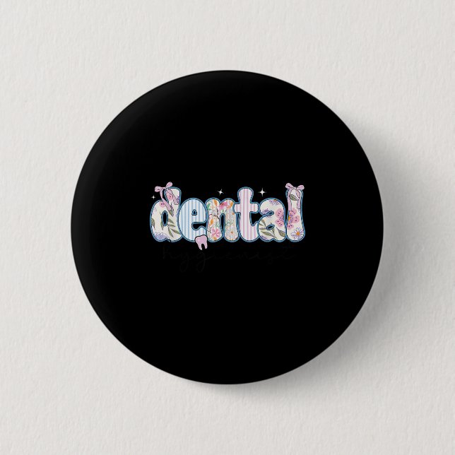 Rdh Registered Dental Hygienist  Button (Vorderseite)