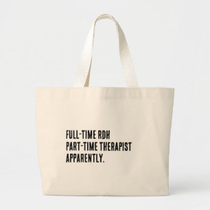 RDH- und Therapeuten-Geschenktasche - Zahnarzthelf Jumbo Stoffbeutel