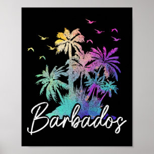 Rdos Vintage Strand Palmen Bäume Jan Urlaub  Poster