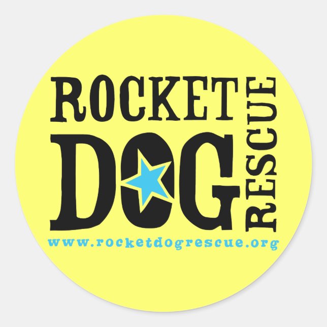 RDR-Logo (blau/blau) Runder Aufkleber (Vorderseite)