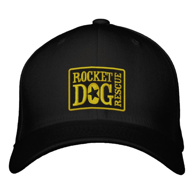 RDR-Logo (schwarz/gold) Bestickte Kappe (Vorderseite)