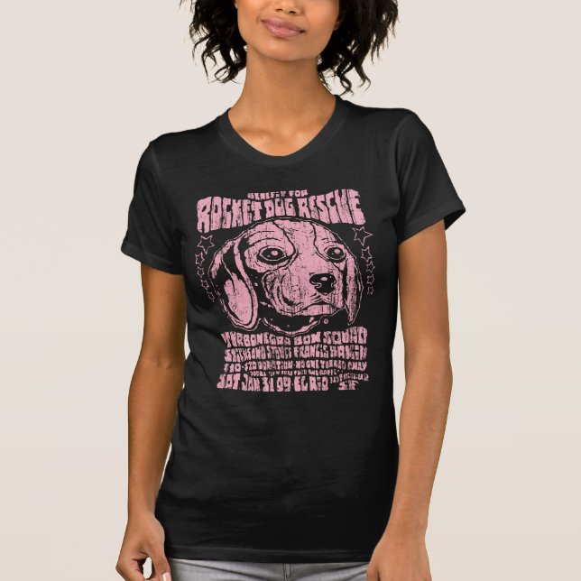 RDR Nutzen-Plakat (Vintages Rosa) T-Shirt (Vorderseite)