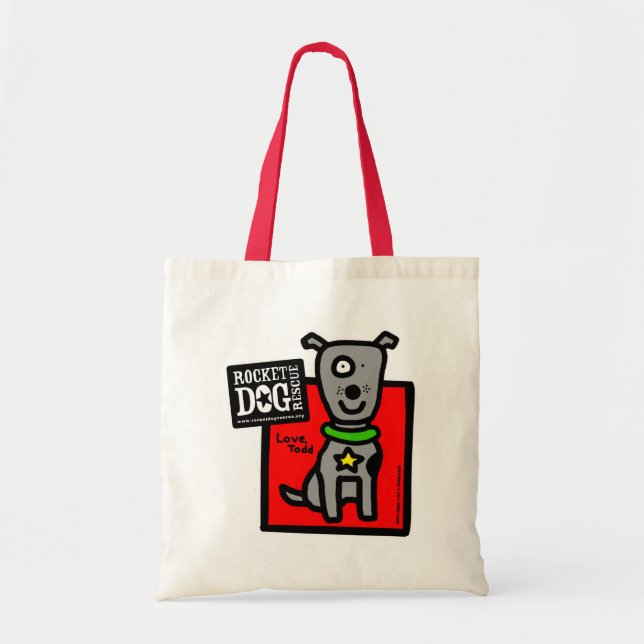 RDR Todd Parr - graue HundeTaschen-Tasche Tragetasche (Vorne)