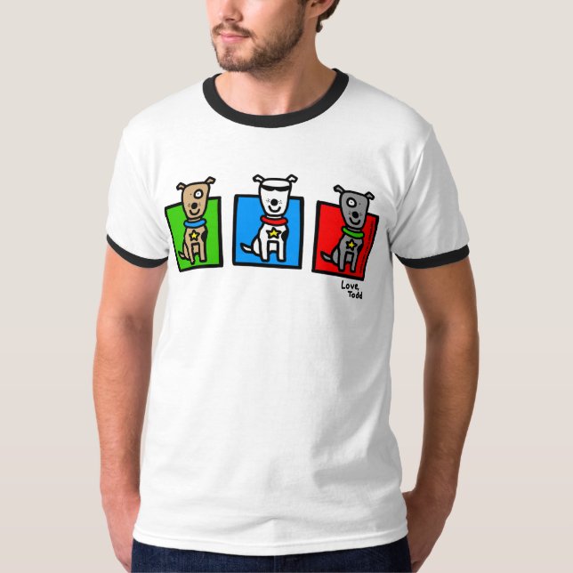 RDR - ToddParr (3 Hunde) T-Shirt (Vorderseite)
