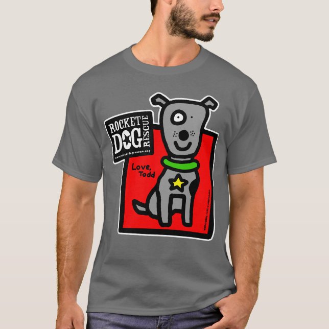 RDR - ToddParr (grauer Hund) T-Shirt (Vorderseite)