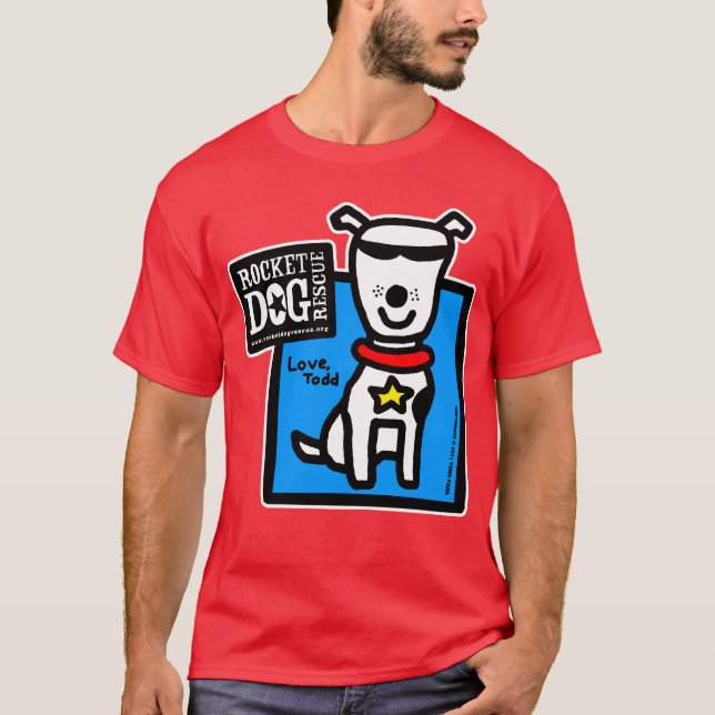 RDR - ToddParr (weißer Hund) T-Shirt (Vorderseite)