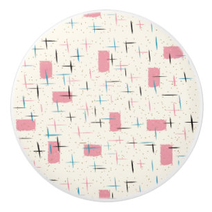 Re-Atomrosa-Muster-Keramik Pull Keramikknauf