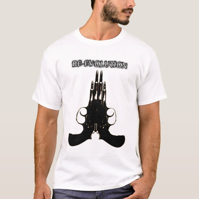 RE-EVOLUTION großes Gewehr T-Shirt (Vorderseite)