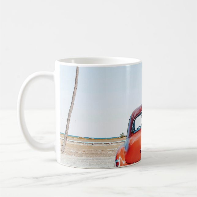Re Käfer neben Kokospalmen Kaffeetasse (Links)