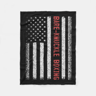 Re-Knuckle Boxen Amerikanische Flagge 4. Juli Frau Fleecedecke