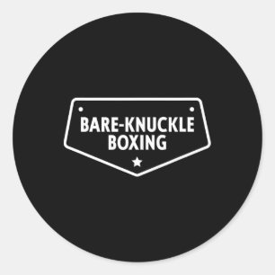 Re-knuckle Boxen T-Shirt  Runder Aufkleber