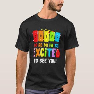 Re Mi Fa so aufgeregt, dich wieder in die Schule z T-Shirt