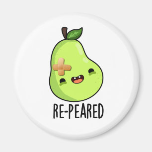 Re-peared Funny Fruit Birn Pun Magnet