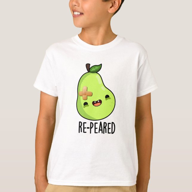 Re-peared Funny Fruit Birn Pun T-Shirt (Vorderseite)