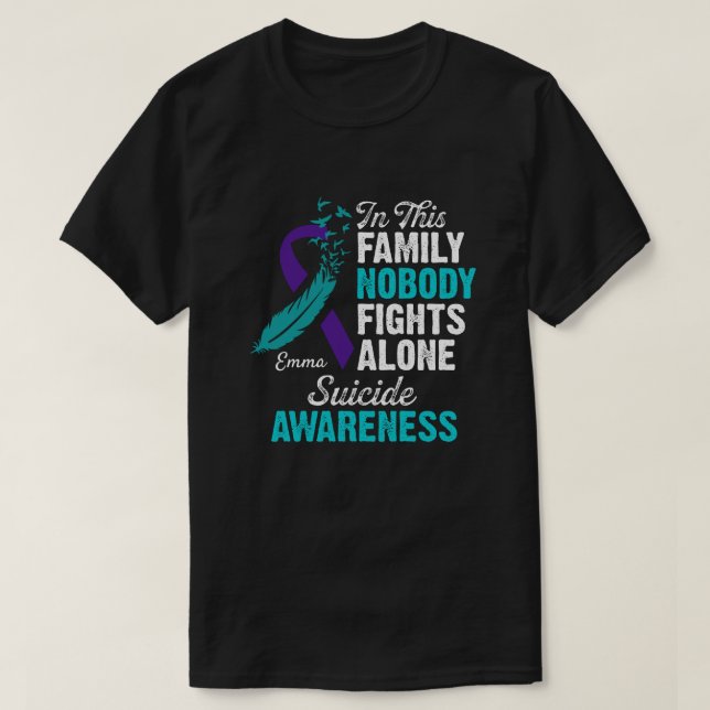 Re Personalisiert Suicide Awareness Shirt (Design vorne)