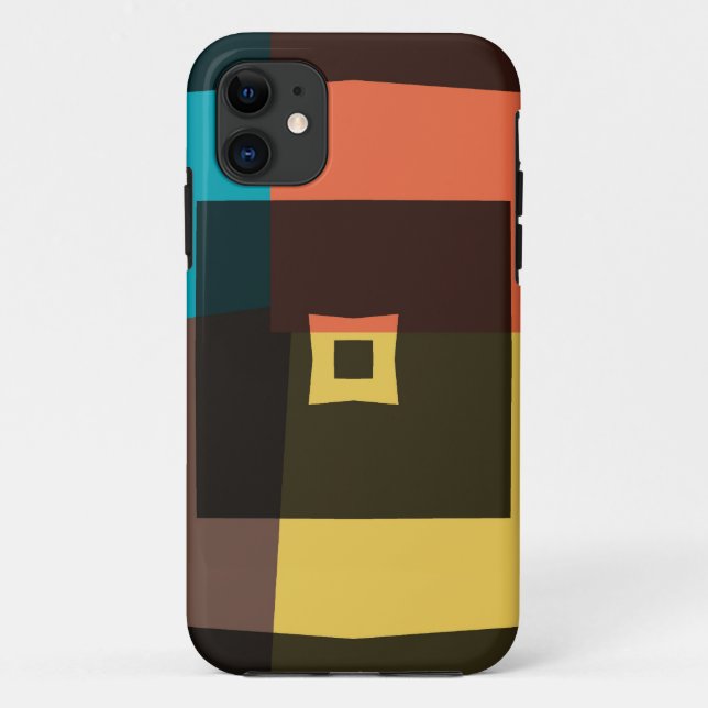 Re-Raute-Quadrate 4 Case-Mate iPhone Hülle (Rückseite)
