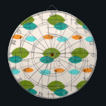 Re-Re-Atomic-Muster-Dart-Karte Dartscheibe<br><div class="desc">Dieses Retro Atomic Mobile Pattern Dart Board ist ein modernes Design in der Mitte des Jahrhunderts. Das Vintag inspirierte Design ist cremefarben mit spitzen Ovalen in Türkis, Orange, aquamarin und Avocado grün. Die aquamarinen und Avocado grünen Ovale überlappen sich und schaffen einen schönen Schatten Pfauenblau. Spaß Sternexplosionen verstärken Slanting und...</div>