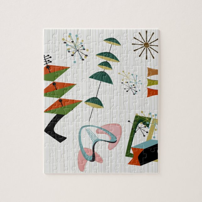 Re-Re-Eames-Era Atomic  Puzzle (Vertikal)