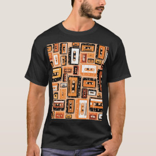 Re-Re-Kassettenband Nahtloses Muster T-Shirt