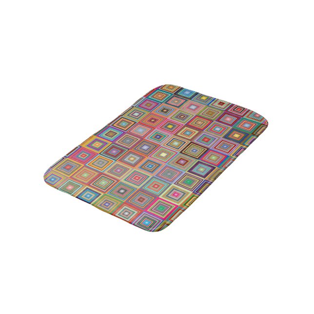 Re-Re-Quadrate Badematte (Schrägansicht)