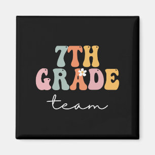 Re-Re-Re-Team Groovy Frauen glücklicher Erster Tag Magnet