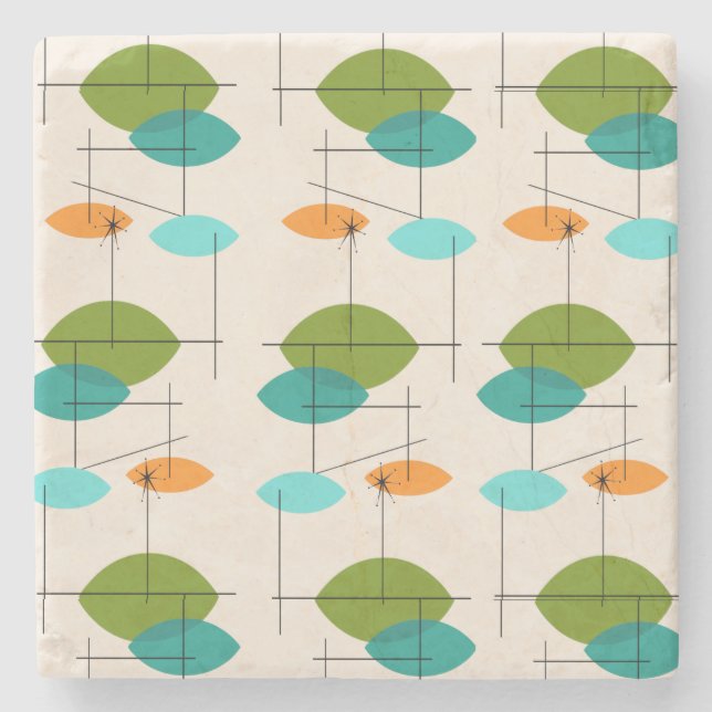 Re-Re-Untersetzer für atomare Muster Steinuntersetzer (Vorderseite)