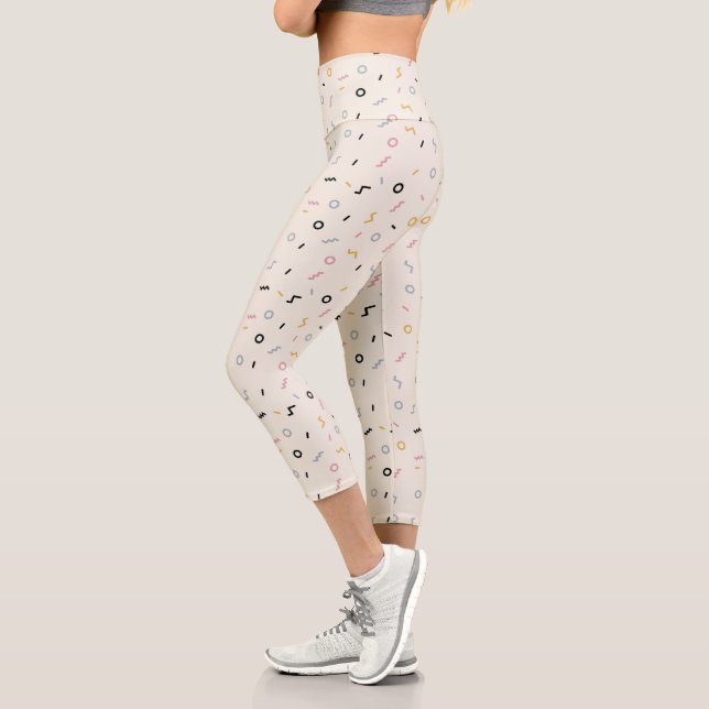 Re-Squiggle-Muster Capri Leggings (Links)
