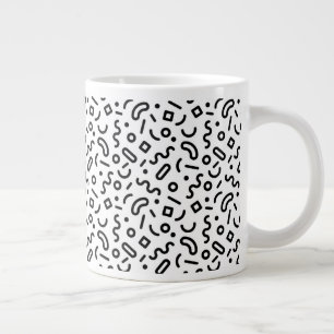Re-Squiggle-Muster Jumbo-Tasse