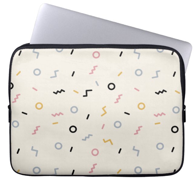 Re-Squiggle-Muster Laptopschutzhülle (Vorderseite)