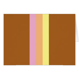 Re Streifen Leere Karten (Orange Multi)