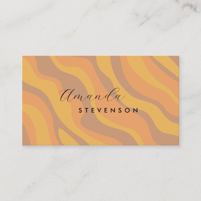 Re-Wavy-Muster Visitenkarte (Vorderseite)